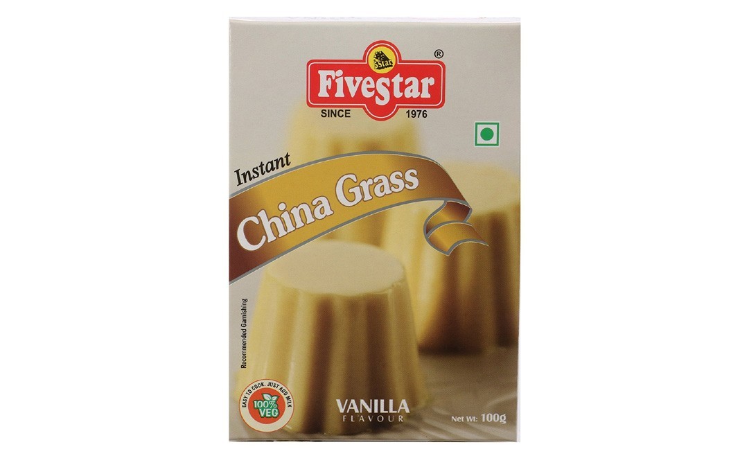 Five Star Instant China Grass, Vanilla Flavour   Box  100 grams